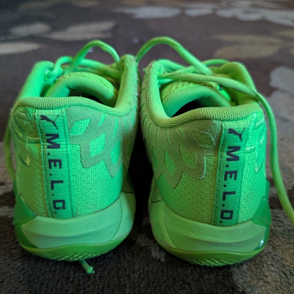 Puma Melo 1 Neon Green Youth 4.5 - Picture 4 of 8